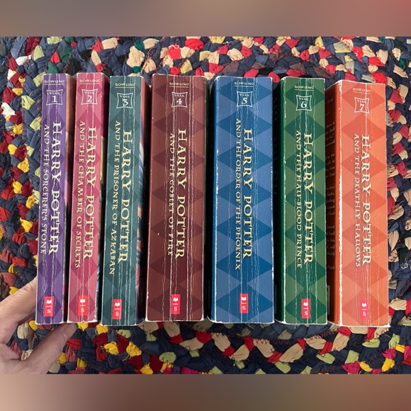 Harry Potter Paperback Book Set 1-7 Used - Picture 2 of 2